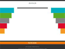 Tablet Screenshot of dovino.de